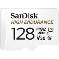 SanDisk High Endurance microSDXC Speicherkarte 128 GB + Adapter (Für Dash-Cams und private Überwachungskameras, 100 MB/s Lesen, V30 für Full-HD und 4K-Videos)