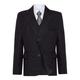 Waniwarehouse Boys Navy Blue Suit, Black Wedding Suit, Grey Page Boy Suit, Formal Suit, 1 to 12 Years (Black, 11-12 Years)