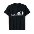 Triathlon - Swim Bike Run - Geschenk für Sportler T-Shirt