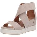 Dr. Scholl's Shoes Women's Sheena Platform Wedge Sandal, Beige, 6.5 UK