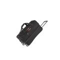 travelite 2-Rad Trolley Reisetasche Gr. S mit Dehnfalte, Gepäck Serie BASICS: Weichgepäck Reisetasche mit Rollen mit extra Volumen, 55 cm, 51 Liter (erweiterbar auf 64 Liter)