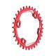 Funn Solo Narrow Wide Chainring for 9 10 11 12 Speed Chain, Fits Asymmetric 96mm BCD Interface Crankset, Single Speed Bike Chain Ring for MTB, BMX Bike, Gravel Bike and Road Bike (34T, Red)