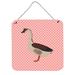 East Urban Home Chinese Goose Check Wall Décor Metal in Pink | 6 H x 6 W x 0.03 D in | Wayfair BE0C1229C02D44F5B0F8CDC07811DD1D