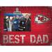 Kansas City Chiefs 8'' x 10.5'' Best Dad Clip Frame