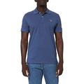 GANT Men's The Original Pique Rugger Short Sleeve Polo Shirt, Blue (Dark Jeansblue Melange),Large