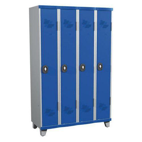 Vest Mono S/p Ip 4 Col L1200x H1915xp500 Cadenas Gris/bleu - Acial