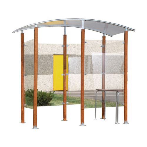 Abri Fumeur Design 2metre C Arre Isole - Mottez