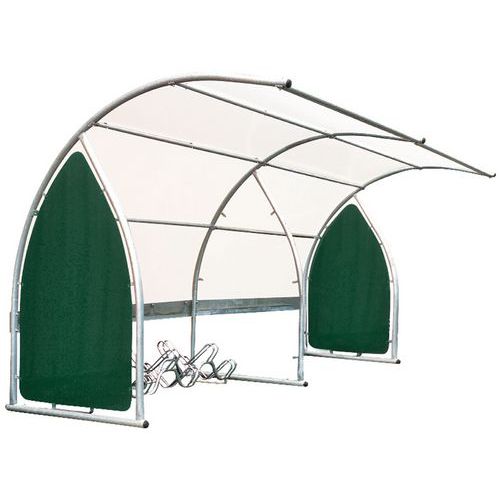 abri velo initial bardage et support cycles 6 places