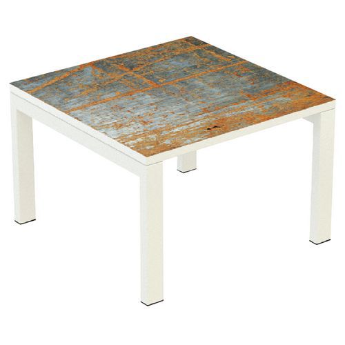 table basse easy office 60x60 cm - rouille manutan expert