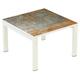 Table Basse Easy Office 60x60 Cm Pied Blanc Plateau Rouille - Manutan Expert