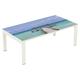 Table Basse Easy Office 114x60 Cm Pied Blanc Plateau Ponton - Manutan Expert