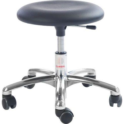 Tabouret Beta - Imitation Cuir - Medium - Noir - Global Professional Seating