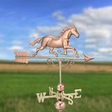 Good Directions Galloping Horse Weathervane Metal in Brown | 33 H x 15 W x 24 D in | Wayfair 1974P