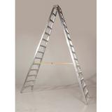 Bauer Corporation 12 ft Aluminum Two-Way Step Ladder w/ 300 lb. Load Capacity Aluminum in Gray | 62 W x 106 D in | Wayfair 20012