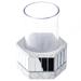 Creative Scents Quilted Mirror Resin Tumbler Holder Resin in White | 5 H x 4 W x 3 D in | Wayfair QMM-44252