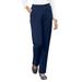 Appleseeds Women's Everyday Knit Straight-Leg Pants - Blue - XL - Misses