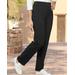 Draper's & Damon's Women's Go Everywhere Straight Leg Pull-On Knit Pants - Black - M - Misses