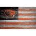 Oregon State Beavers 11'' x 19'' Distressed Flag Sign