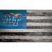 MTSU Blue Raiders 11'' x 19'' Distressed Flag Sign