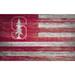 Stanford Cardinal 11'' x 19'' Distressed Flag Sign