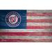 Washington Nationals 11'' x 19'' Distressed Flag Sign