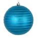 Vickerman 527283 - 4" Turquoise Candy Glitter Ball Christmas Tree Ornament (4 pack) (N187612D)