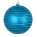 Vickerman 528174 - 6" Turquoise Candy Glitter Ball Christmas Tree Ornament (3 pack) (N187812D)