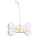 Rosanna The Little Things I Heart My Dog Hanging Figurine Ceramic/Porcelain in White | 2 H x 3.5 W x 0.125 D in | Wayfair 97487