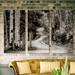 Union Rustic Aspen Grove - 3 Piece Photograph Print Set on Canvas in Black/Gray/Green | 24 H x 48 W x 1.5 D in | Wayfair