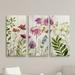 Ophelia & Co. Meadow Flowers II - 3 Piece Multi-Piece Image on Canvas Canvas, Solid Wood in Green | 24 H x 48 W x 1.5 D in | Wayfair