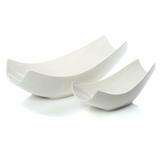 Orren Ellis Lorinda 2 Piece Platter Set Porcelain China/All Ceramic in White | 9 W in | Wayfair C77DB9C63DFF47DEB1430A1E3EBCFA67