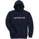 Carhartt Signature Logo Midweight Hoodie, blau, Größe XL