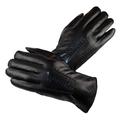 Dazoriginal Leather Gloves Mens Winter Gloves Soft Black Leather EXTRATHICK (11.5)