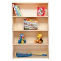 Wood Designs Contender 4 Compartment Shelving Unit Wood in Brown/White | 46.75 H x 30 W x 12 D in | Wayfair C12948