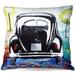 Ebern Designs Seligman Couch Volkswagon Bug Split Window Throw Pillow Polyester/Polyfill blend | 16 H x 16 W in | Wayfair