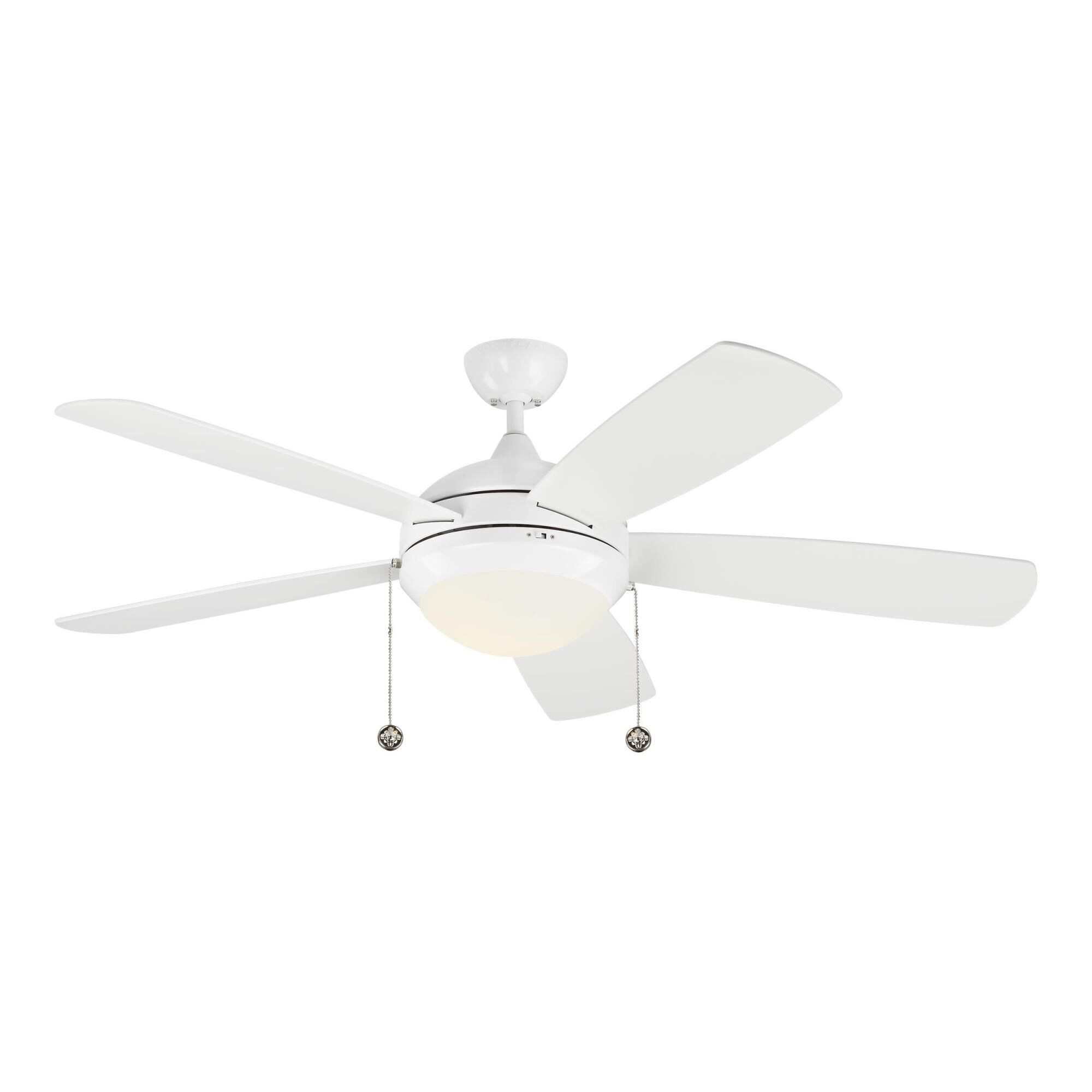 Generation Lighting Discus Classic 52 Inch Ceiling Fan with Light Kit - 5DIC52WHD-V1