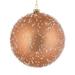 Vickerman 536018 - 4.75" Rose Gold Ice Ball Christmas Tree Ornament (4 pack) (N185258)