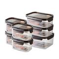 LocknLock Food Storage Container Set, Tritan, Black, 7-teilig