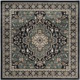 "Lyndhurst Collection 5'-3"" X 7'-6"" Rug in Black And Multi - Safavieh LNH552-9091-5"