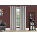 "Curtain Panel / 2Pcs Set / 54""W X 95""L / 100% Blackout / Grommet / Living Room / Bedroom / Kitchen / Thermal Insulation / Polyester / Grey / Contemporary / Modern - Monarch Specialties I 9836"