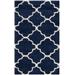Hudson Shag Collection 3' X 5' Rug in Navy And Ivory - Safavieh SGH282C-3