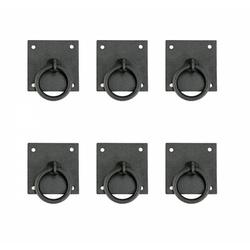 The Renovators Supply Inc. Cabinet Mission Wrought Iron 1 3/4" Center Ring Pull Multipack Metal in Black | 3 H x 3 W in | Wayfair 25748