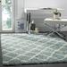 "Dallas Shag Collection 5'-1"" X 7'-6"" Rug in Seafoam And Ivory - Safavieh SGD258C-5"