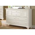 Rosalind Wheeler 6 Drawer Combo Dresser Wood in White | 45 H x 67.63 W x 18.5 D in | Wayfair B973328935924DC08A45C9F9C9D3D3D5