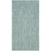 "Courtyard Collection 2' X 3'-7"" Rug in Aqua And Grey - Safavieh CY8022-37121-2"