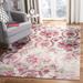 Monaco Collection 3' X 3' Square Rug in Pink And Multi - Safavieh MNC225D-3SQ