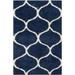 Hudson Shag Collection 2' X 3' Rug in Navy And Ivory - Safavieh SGH280C-2