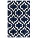 Hudson Shag Collection 3' X 5' Rug in Navy And Ivory - Safavieh SGH284C-3