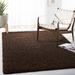 "Athens Shag Collection 5'-1"" X 7'-6"" Rug in Brown - Safavieh SGA119A-5"