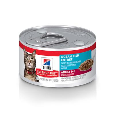 Hill's Science Diet Adult Ocean Fish Entree Canned Cat Food, 2.9 oz., Case of 24, 24 X 2.9 OZ